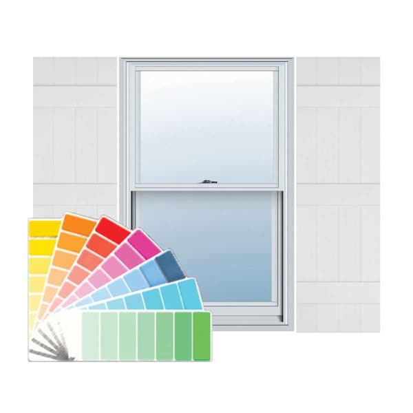 Ekena Millwork Builders Edge, Custom Four Board Joined (3 Batten), Board-n-Batten Shutters, BEJ4140079030, PR BEJ4140079030 - main